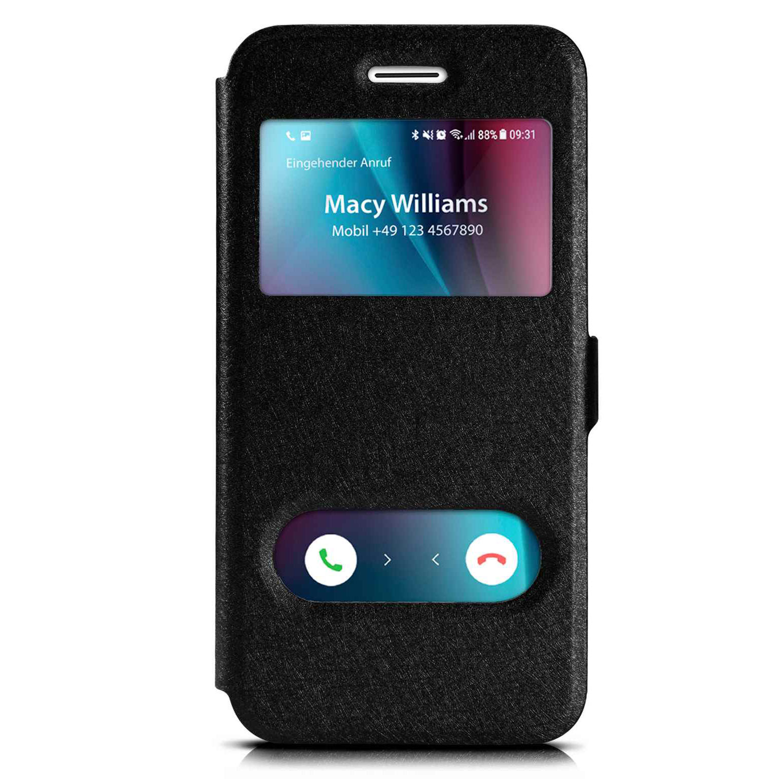 moex Comfort Case für iPhone 6s – Klapphülle mit Fenster, ultra dünnes Flip Case – undefined