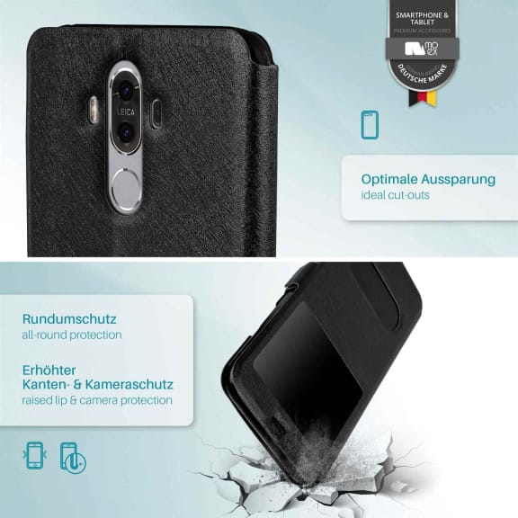 moex Comfort Case für Huawei Mate 9 – Klapphülle mit Fenster, ultra dünnes Flip Case – Weiteres Produktbild 5 moex Comfort Case für Huawei Mate 9 – Klapphülle mit Fenster, ultra dünnes Flip Case – Weiteres Produktbild 5