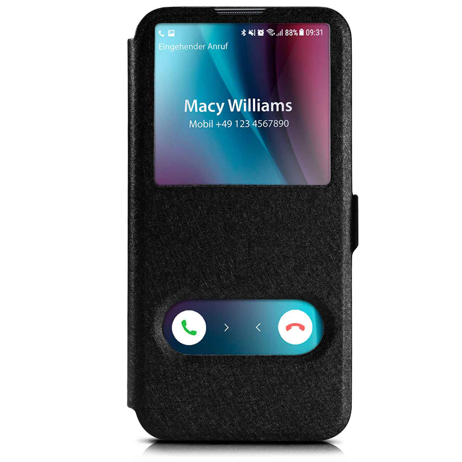 moex Comfort Case für Huawei P smart 2019 – Klapphülle mit Fenster, ultra dünnes Flip Case – Weiteres Produktbild 1 moex Comfort Case für Huawei P smart 2019 – Klapphülle mit Fenster, ultra dünnes Flip Case – Weiteres Produktbild 1