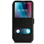 moex Comfort Case für Huawei P smart 2019 – Klapphülle mit Fenster, ultra dünnes Flip Case – Weiteres Produktbild 1