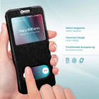 moex Comfort Case für Huawei P20 Lite – Klapphülle mit Fenster, ultra dünnes Flip Case – Weiteres Produktbild 2