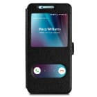 moex Comfort Case für Samsung Galaxy A7 (2017) – Klapphülle mit Fenster, ultra dünnes Flip Case – Weiteres Produktbild 1