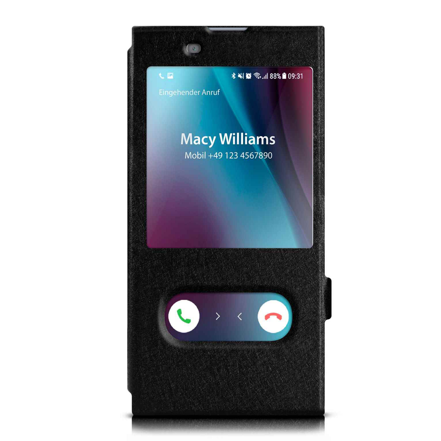 moex Comfort Case für Sony Xperia XA1 Ultra – Klapphülle mit Fenster, ultra dünnes Flip Case – undefined