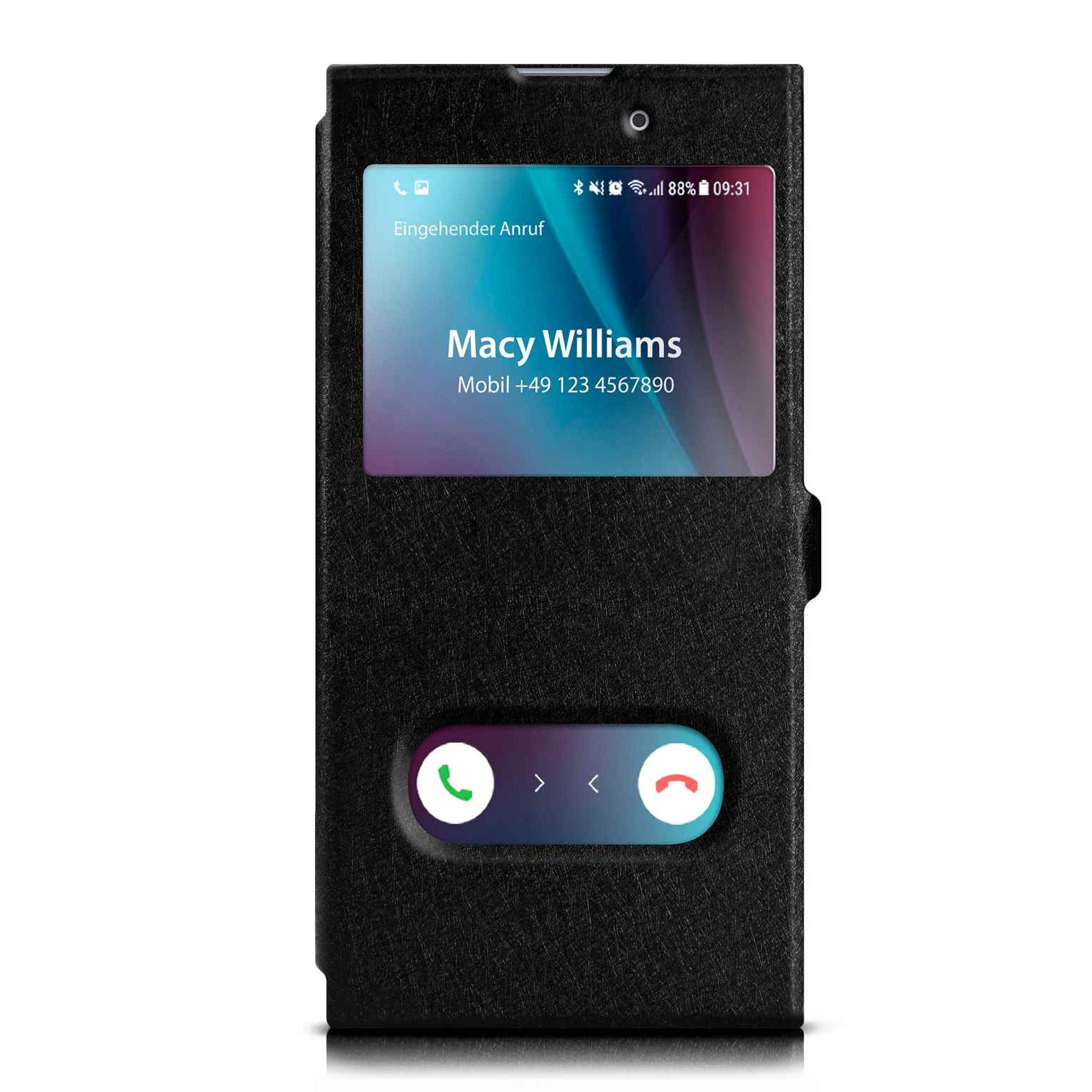 moex Comfort Case für Sony Xperia XA1 – Klapphülle mit Fenster, ultra dünnes Flip Case – Weiteres Produktbild 1 moex Comfort Case für Sony Xperia XA1 – Klapphülle mit Fenster, ultra dünnes Flip Case – Weiteres Produktbild 1