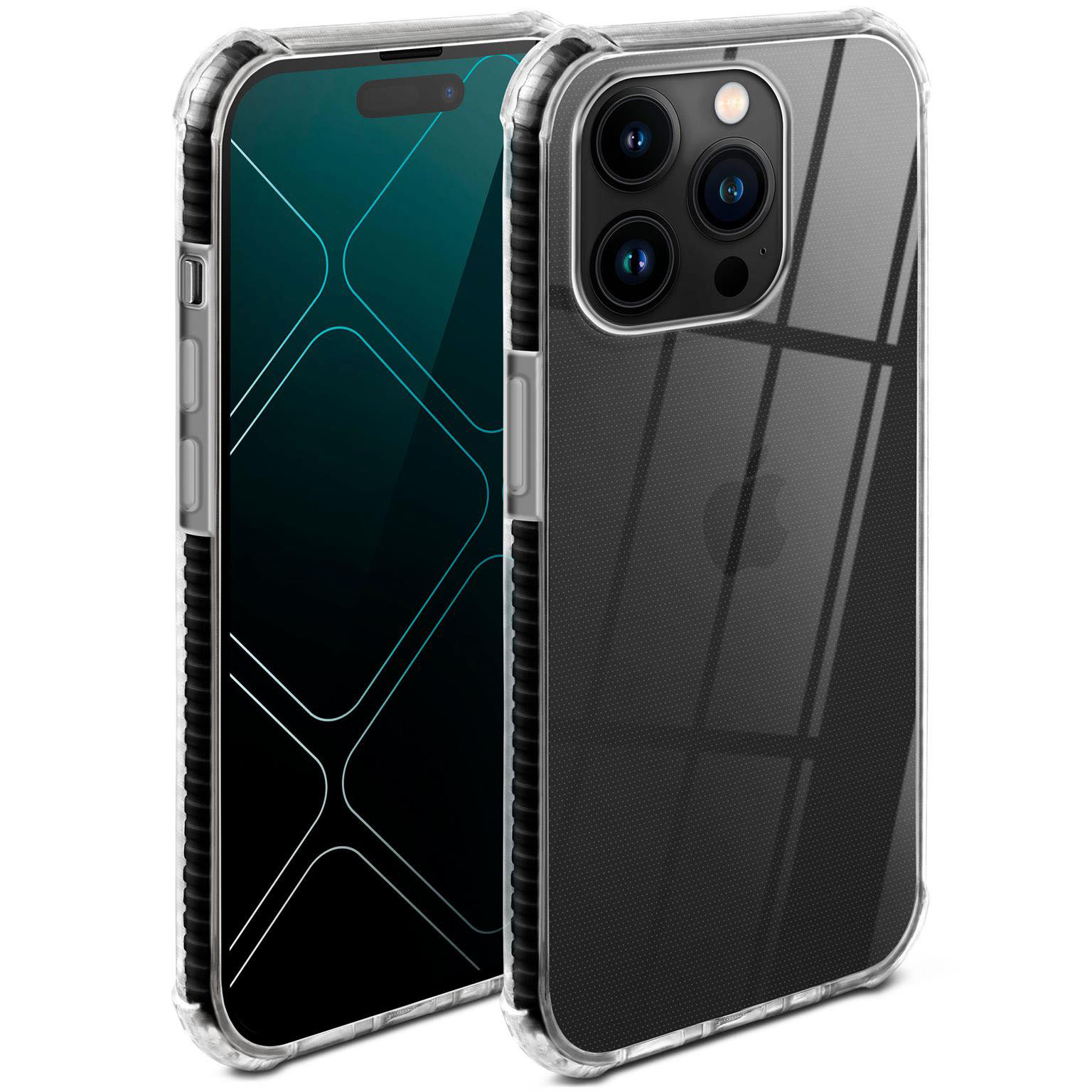 ONEFLOW Cushion Case iPhone 14 Pro Bumper Hülle – Schwarz