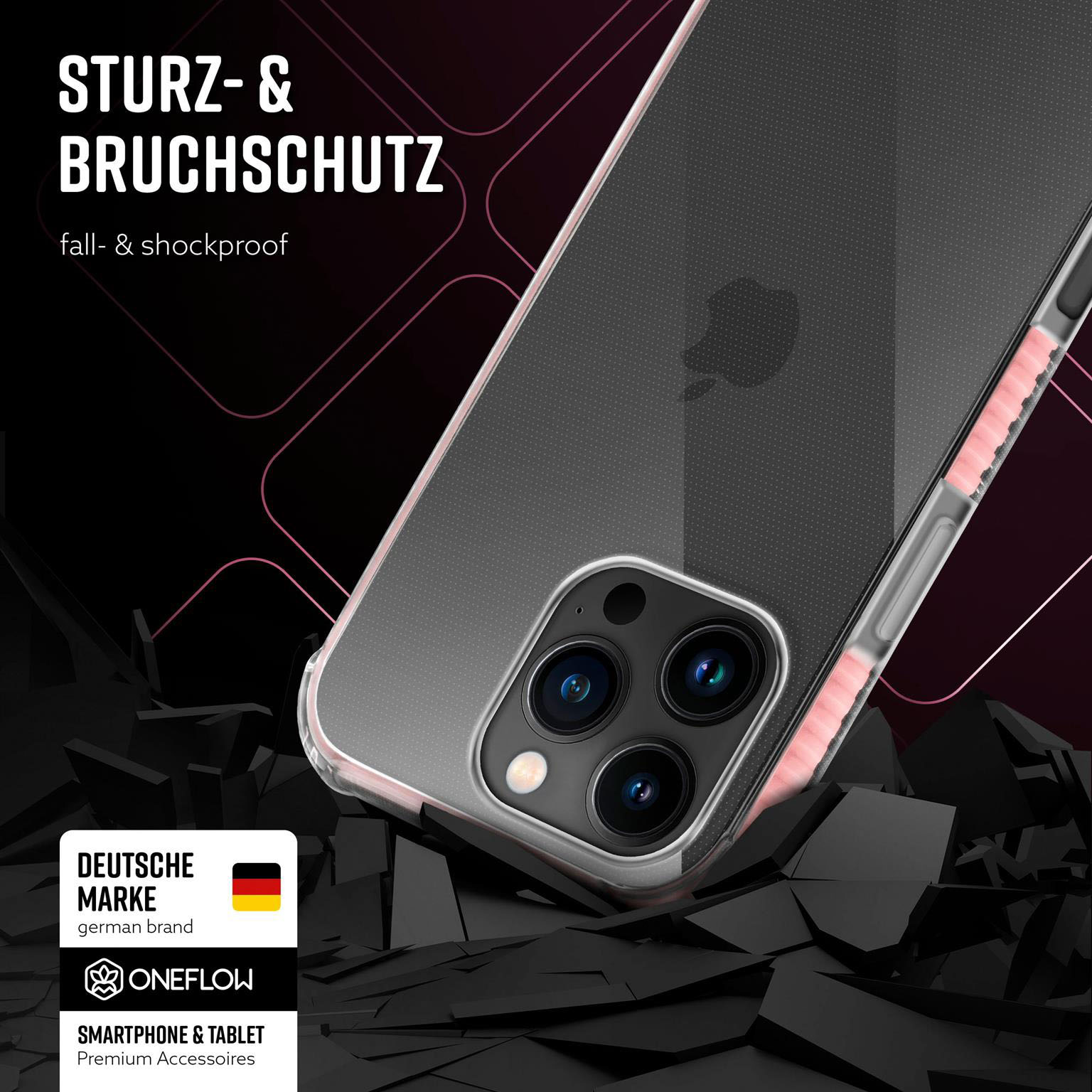 ONEFLOW Cushion Case iPhone 16 Pro Max Bumper Hülle – Weiteres Produktbild 3 ONEFLOW Cushion Case iPhone 16 Pro Max Bumper Hülle – Weiteres Produktbild 3