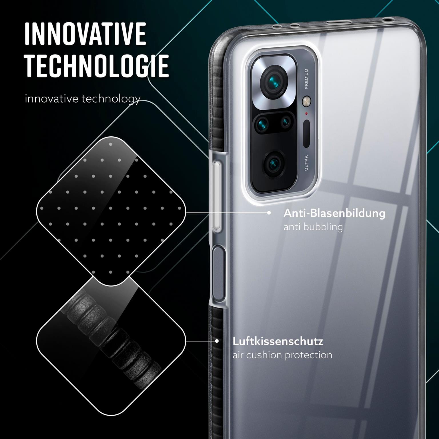 ONEFLOW Cushion Case Redmi Note 10 Pro Bumper Hülle – Weiteres Produktbild 5 ONEFLOW Cushion Case Redmi Note 10 Pro Bumper Hülle – Weiteres Produktbild 5
