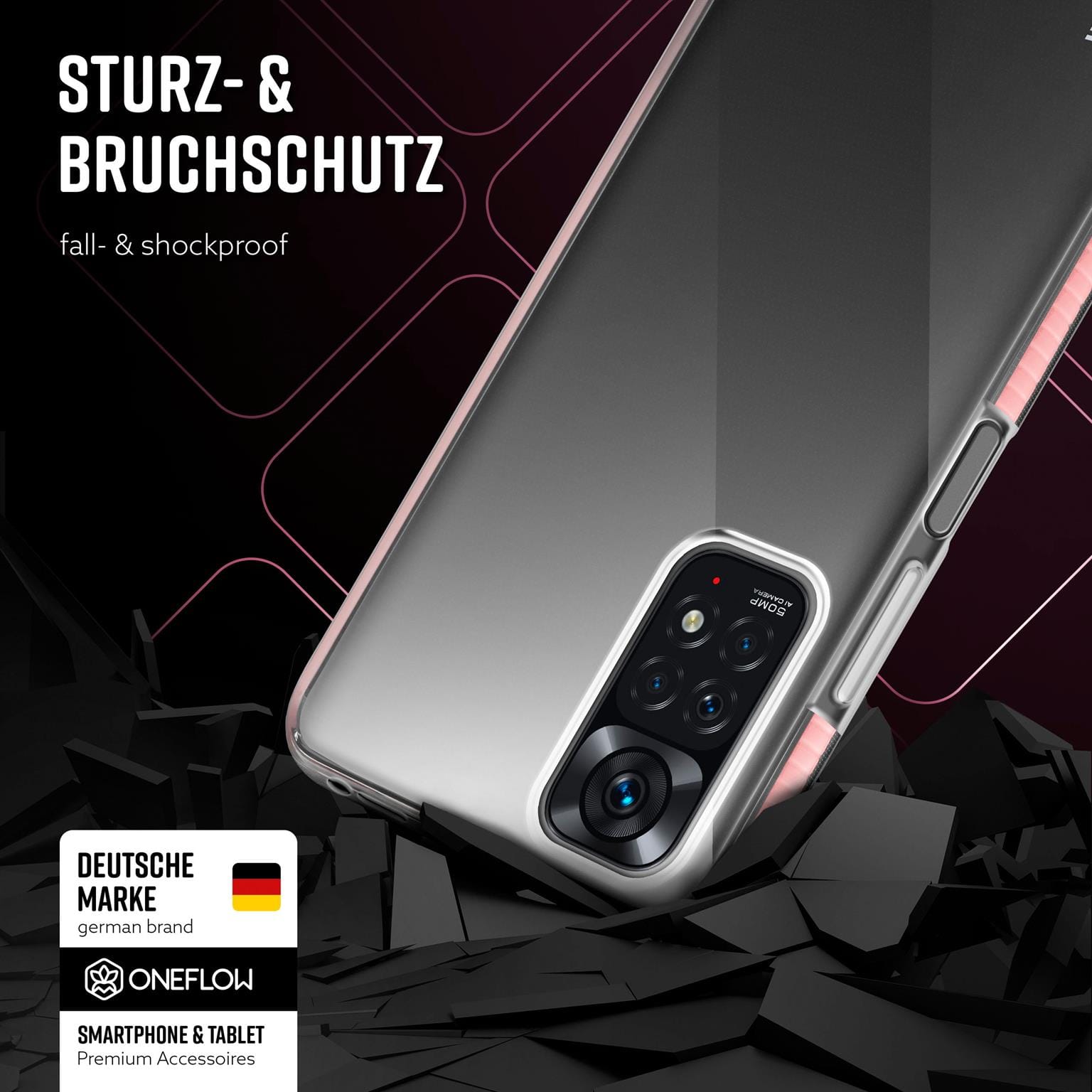 ONEFLOW Cushion Case Redmi Note 11S Bumper Hülle – Weiteres Produktbild 3 ONEFLOW Cushion Case Redmi Note 11S Bumper Hülle – Weiteres Produktbild 3