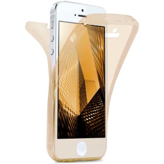 moex Double Case iPhone 5s Silikon 360 Grad Schutz – Gold moex Double Case iPhone 5s Silikon 360 Grad Schutz – Gold