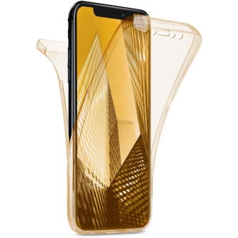 moex Double Case iPhone X Silikon 360 Grad Schutz – Gold moex Double Case iPhone X Silikon 360 Grad Schutz – Gold