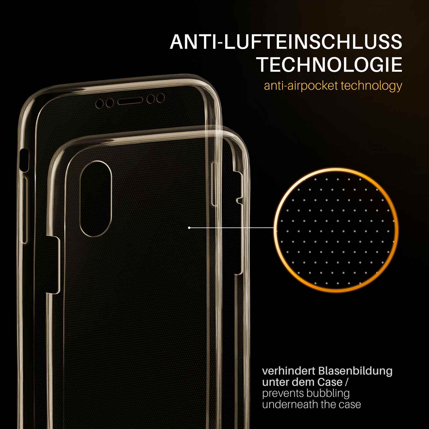 moex Double Case iPhone X Silikon 360 Grad Schutz – Weiteres Produktbild 3 moex Double Case iPhone X Silikon 360 Grad Schutz – Weiteres Produktbild 3