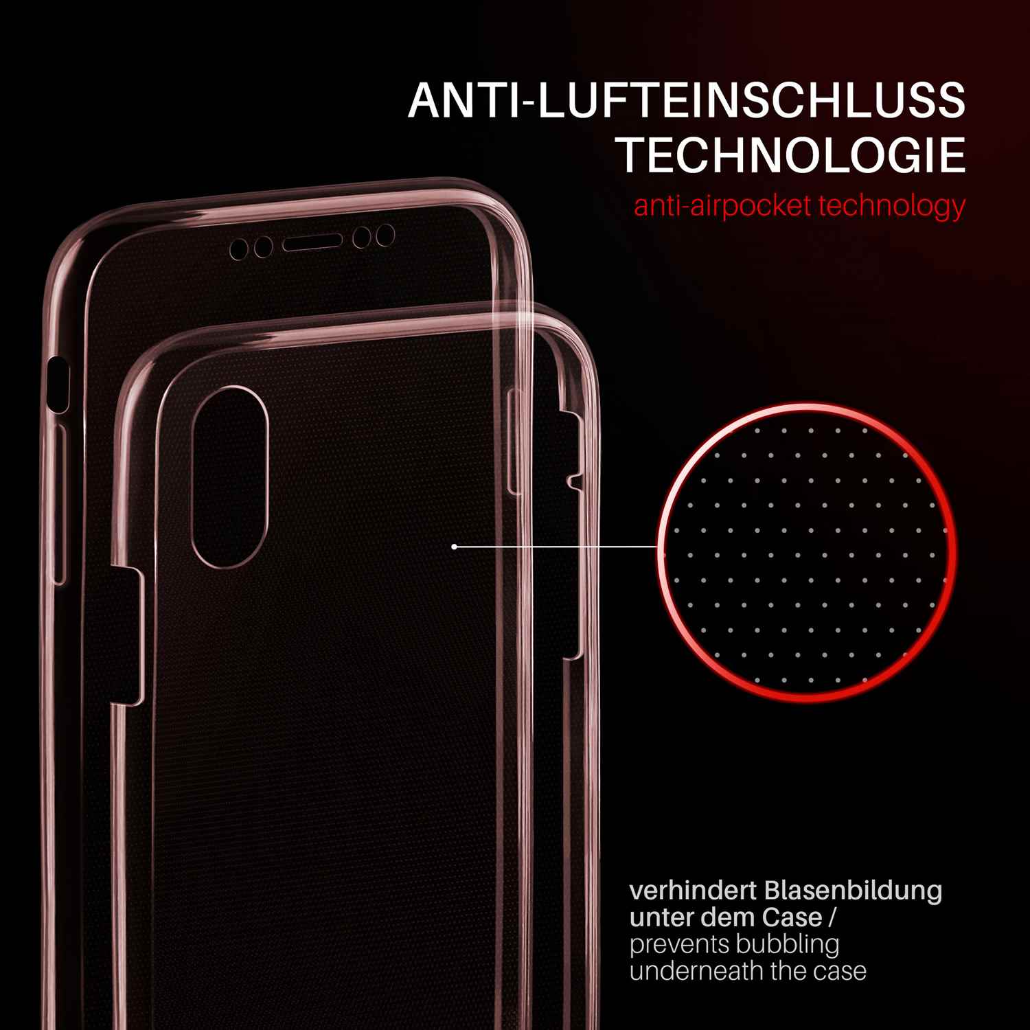 moex Double Case iPhone X Silikon 360 Grad Schutz – Weiteres Produktbild 3 moex Double Case iPhone X Silikon 360 Grad Schutz – Weiteres Produktbild 3