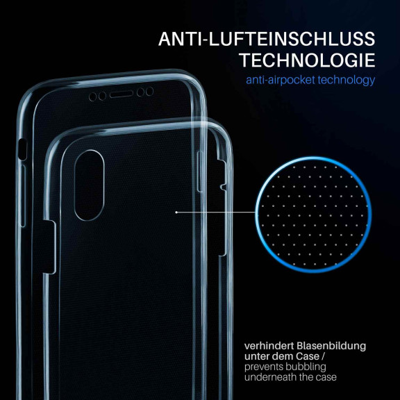 moex Double Case iPhone XS Silikon 360 Grad Schutz – Weiteres Produktbild 3 moex Double Case iPhone XS Silikon 360 Grad Schutz – Weiteres Produktbild 3