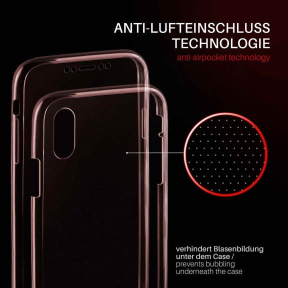 moex Double Case iPhone XS Silikon 360 Grad Schutz – Weiteres Produktbild 3 moex Double Case iPhone XS Silikon 360 Grad Schutz – Weiteres Produktbild 3