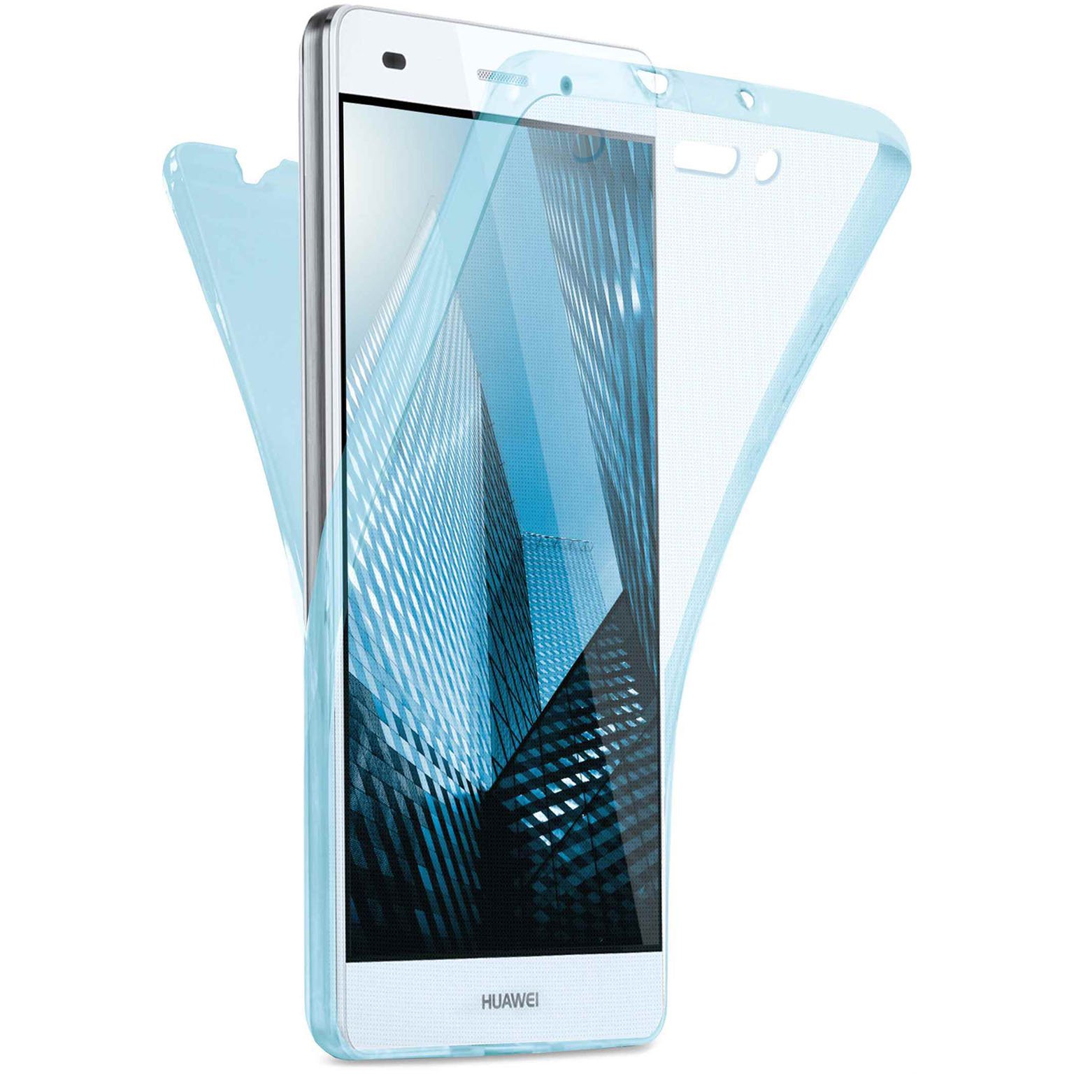 moex Double Case Huawei P8 Lite 2015 Silikon 360 Grad Schutz – Weiteres Produktbild 1 moex Double Case Huawei P8 Lite 2015 Silikon 360 Grad Schutz – Weiteres Produktbild 1