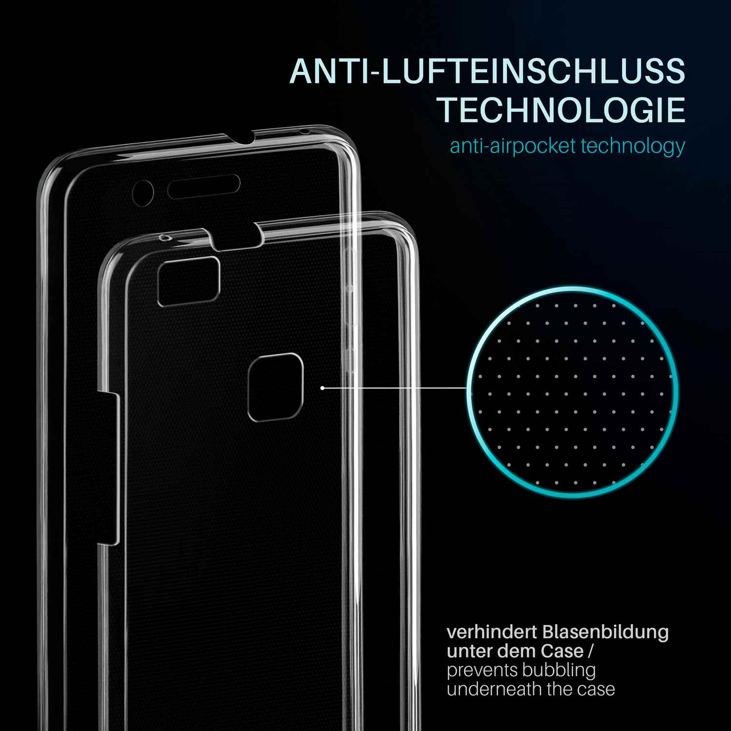moex Double Case Huawei P9 Lite Silikon 360 Grad Schutz – Weiteres Produktbild 3 moex Double Case Huawei P9 Lite Silikon 360 Grad Schutz – Weiteres Produktbild 3