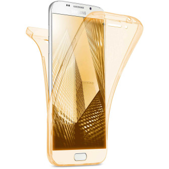moex Double Case Samsung Galaxy A5 (2016) Silikon 360 Grad Schutz – Gold moex Double Case Samsung Galaxy A5 (2016) Silikon 360 Grad Schutz – Gold