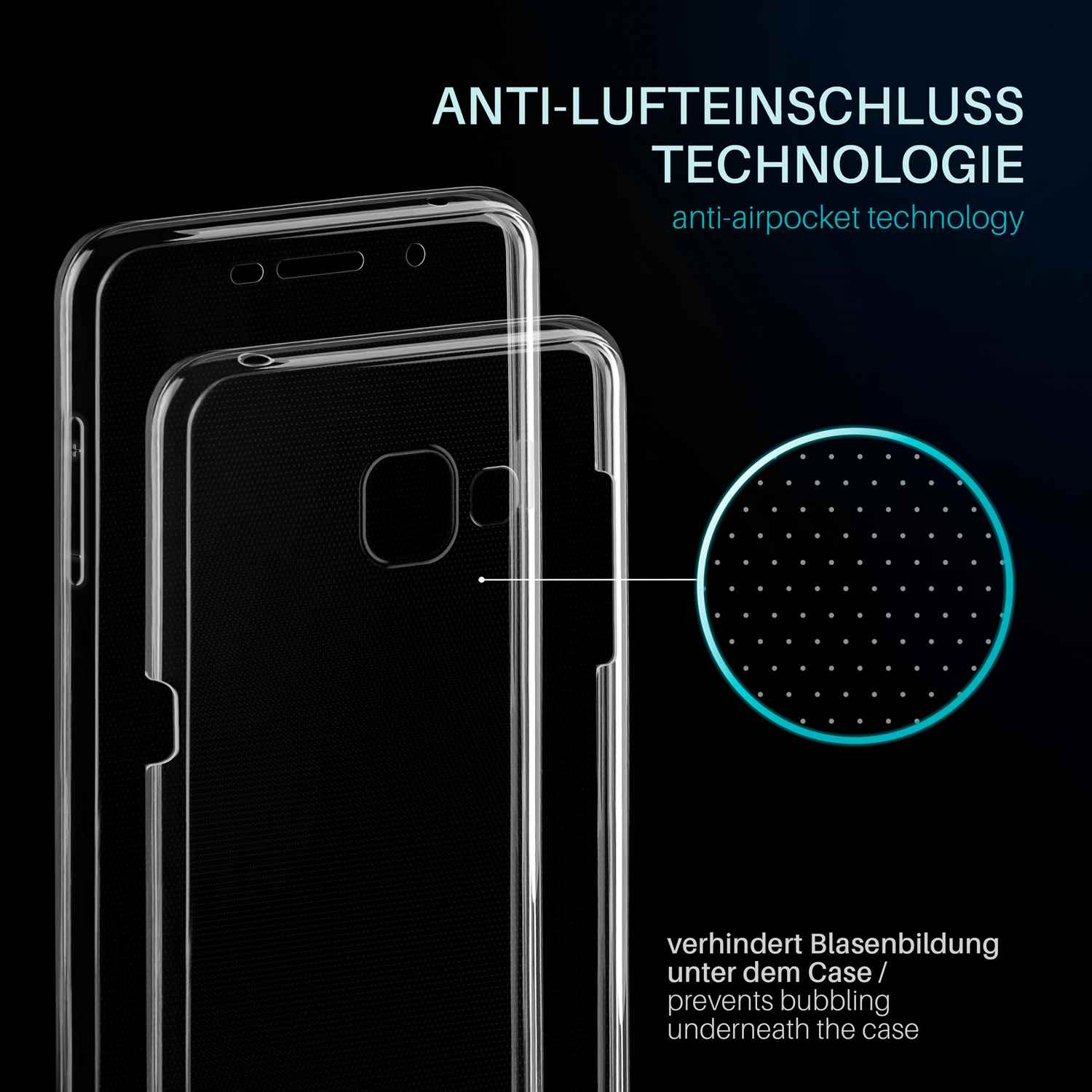 moex Double Case Samsung Galaxy A7 (2016) Silikon 360 Grad Schutz – Weiteres Produktbild 3 moex Double Case Samsung Galaxy A7 (2016) Silikon 360 Grad Schutz – Weiteres Produktbild 3