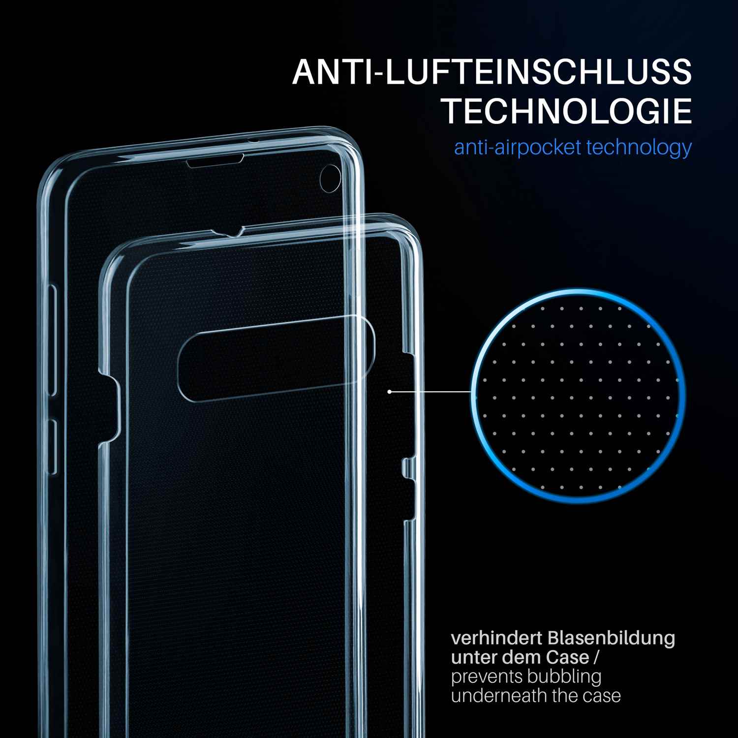 moex Double Case Samsung Galaxy S10 Silikon 360 Grad Schutz – Weiteres Produktbild 3