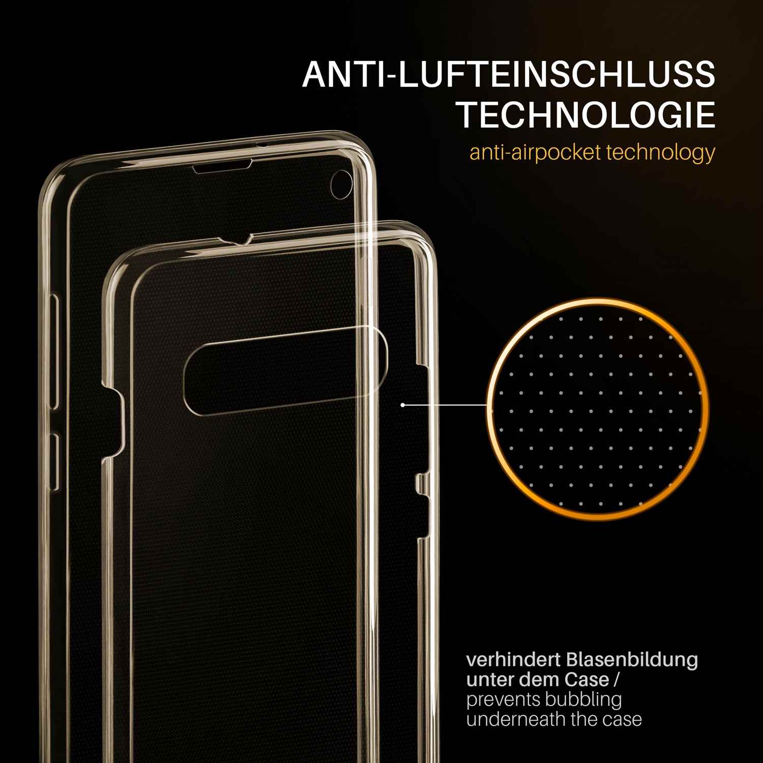 moex Double Case Samsung Galaxy S10 Silikon 360 Grad Schutz – Weiteres Produktbild 3