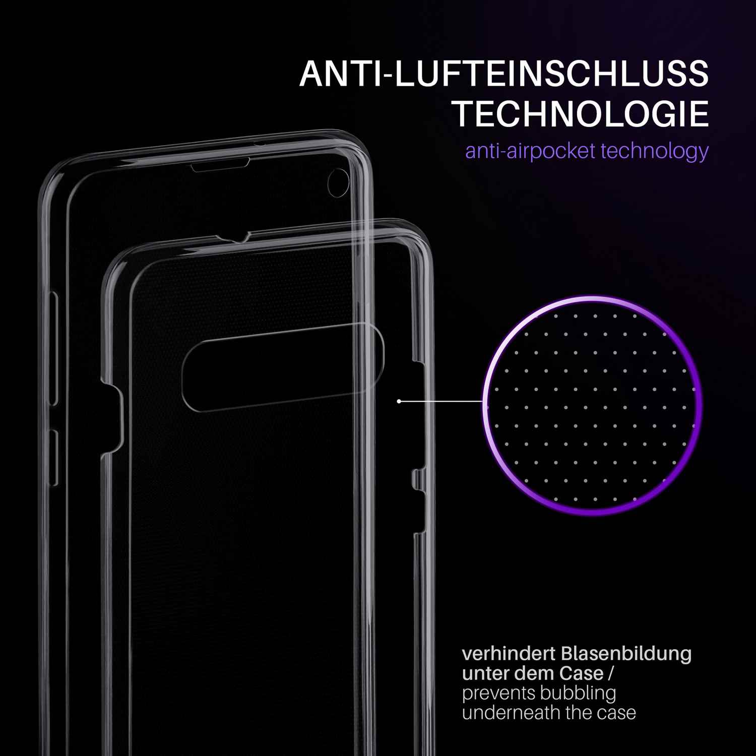 moex Double Case Samsung Galaxy S10 Silikon 360 Grad Schutz – Weiteres Produktbild 3