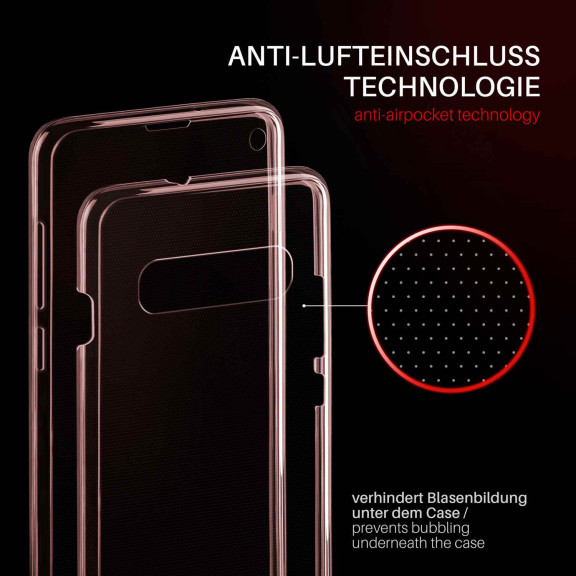 moex Double Case Samsung Galaxy S10 Silikon 360 Grad Schutz – Weiteres Produktbild 3