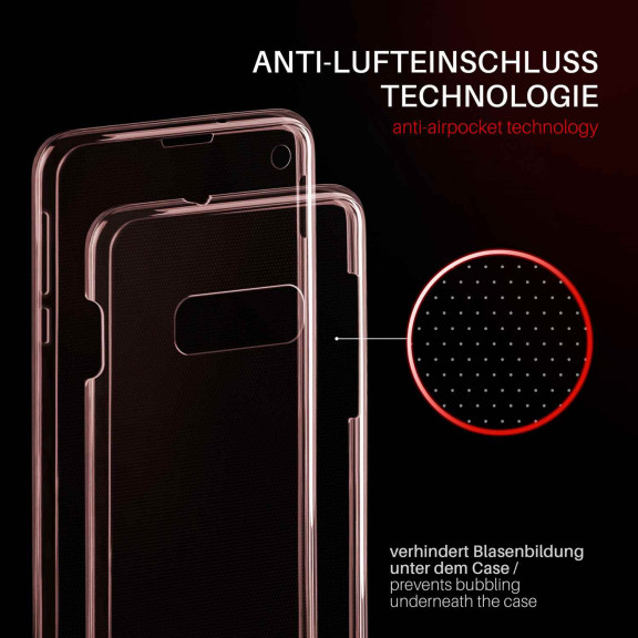 moex Double Case Samsung Galaxy S10e Silikon 360 Grad Schutz – Weiteres Produktbild 3