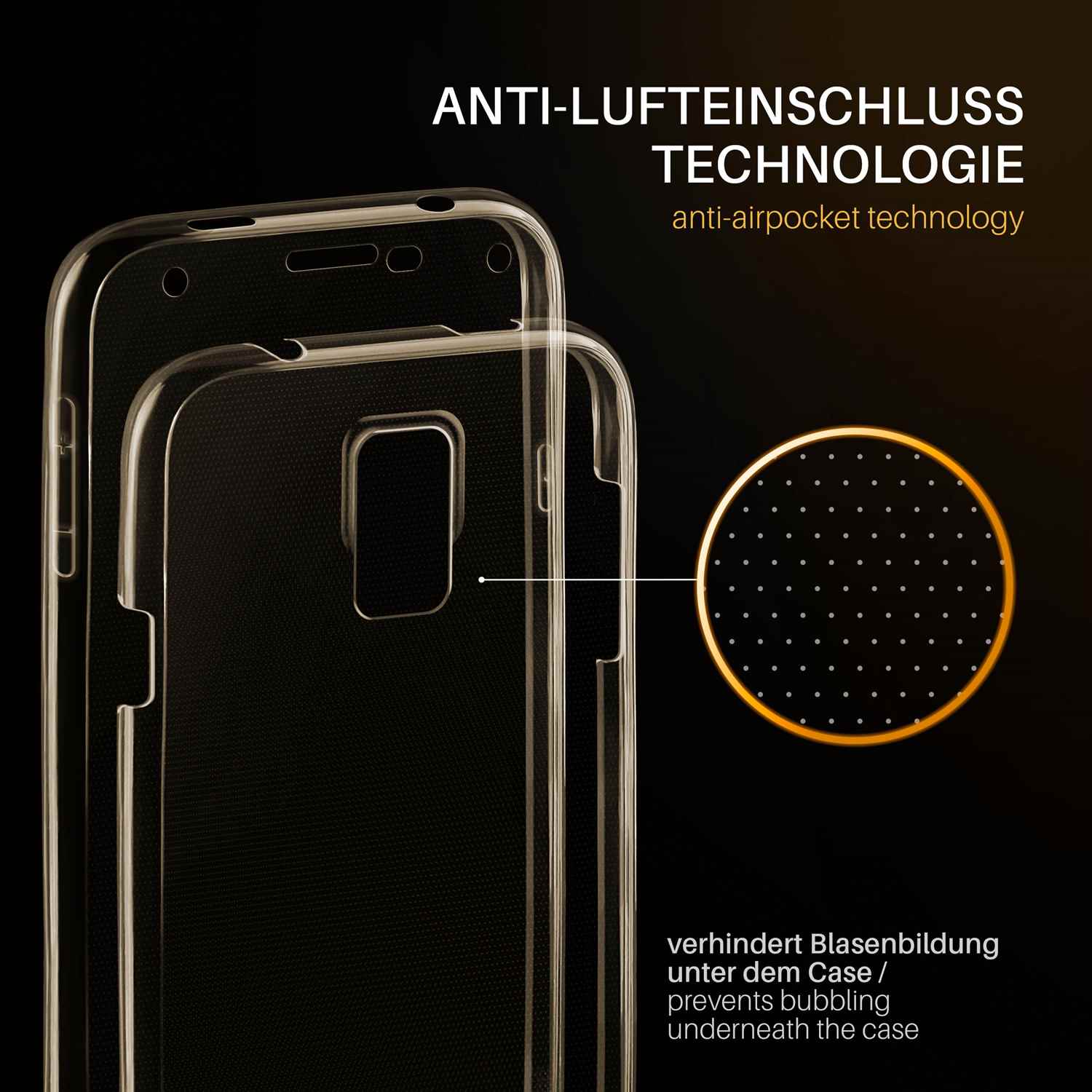 moex Double Case Samsung Galaxy S5 Neo Silikon 360 Grad Schutz – Weiteres Produktbild 2