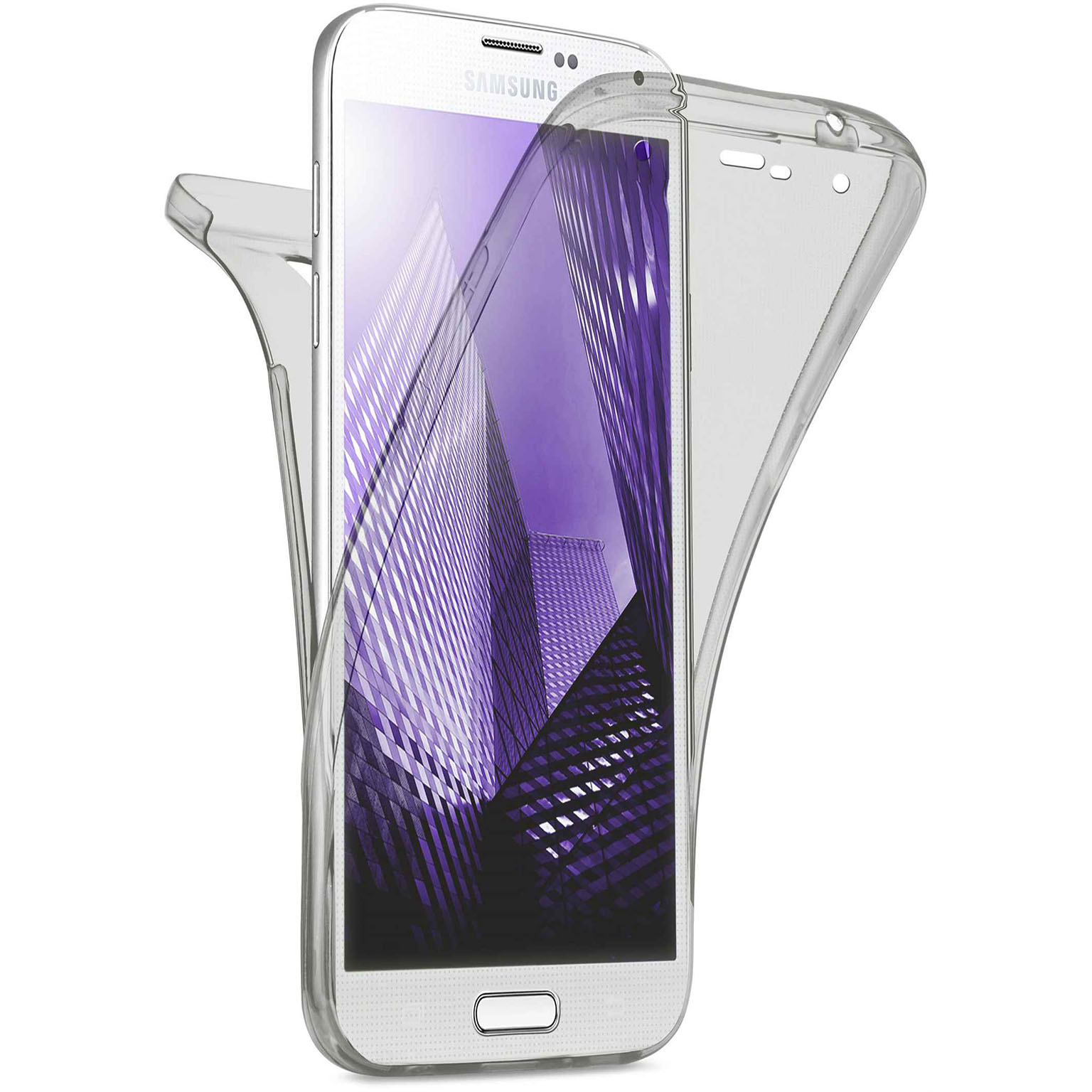 moex Double Case Samsung Galaxy S5 Neo Silikon 360 Grad Schutz Hauptbild