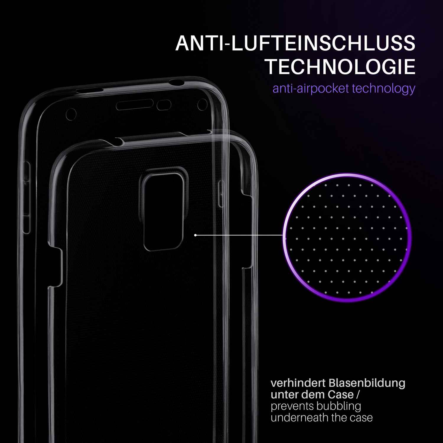 moex Double Case Samsung Galaxy S5 Neo Silikon 360 Grad Schutz – Weiteres Produktbild 2