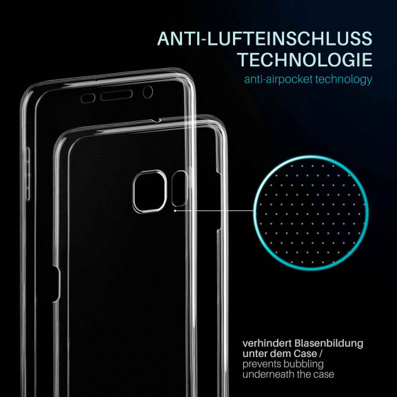 moex Double Case Samsung Galaxy S6 Edge Plus Silikon 360 Grad Schutz – Weiteres Produktbild 3