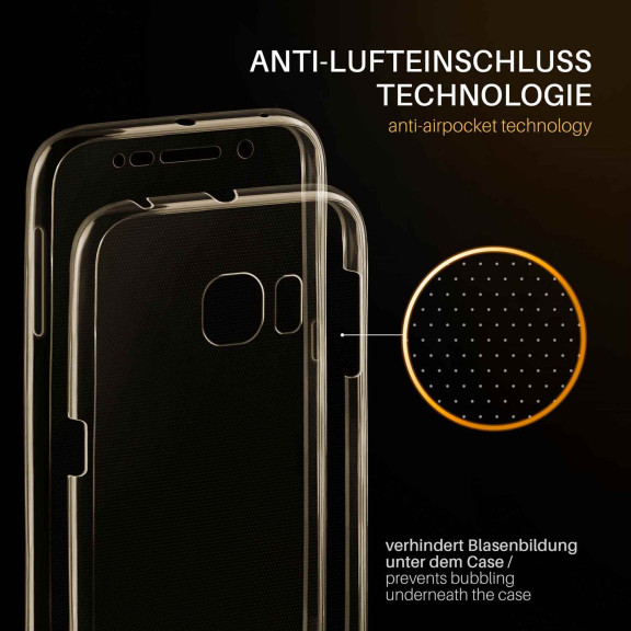 moex Double Case Samsung Galaxy S6 Edge Silikon 360 Grad Schutz – Weiteres Produktbild 3