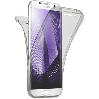 moex moex Double Case Samsung Galaxy S6 Edge Silikon 360 Grad Schutz – Anthracite