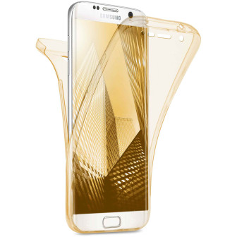 moex moex Double Case Samsung Galaxy S7 Edge Silikon 360 Grad Schutz – Gold