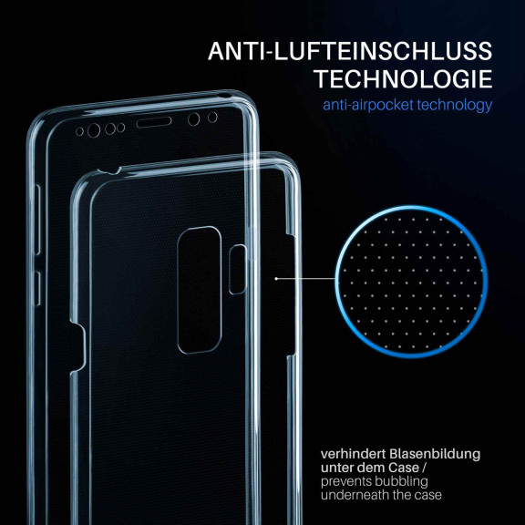 moex Double Case Samsung Galaxy S9 Plus Silikon 360 Grad Schutz – Weiteres Produktbild 3