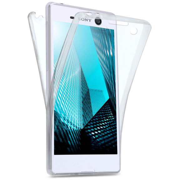 moex Double Case Sony Xperia M5 Silikon 360 Grad Schutz – Weiteres Produktbild 1