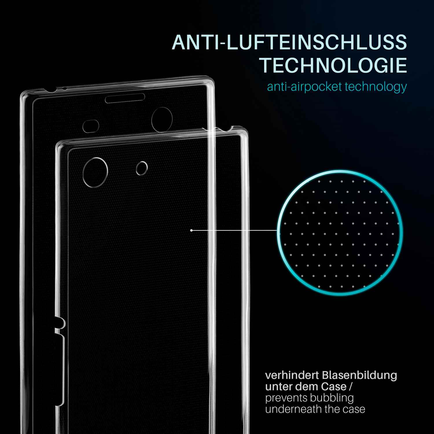 moex Double Case Sony Xperia M5 Silikon 360 Grad Schutz – Weiteres Produktbild 3 moex Double Case Sony Xperia M5 Silikon 360 Grad Schutz – Weiteres Produktbild 3