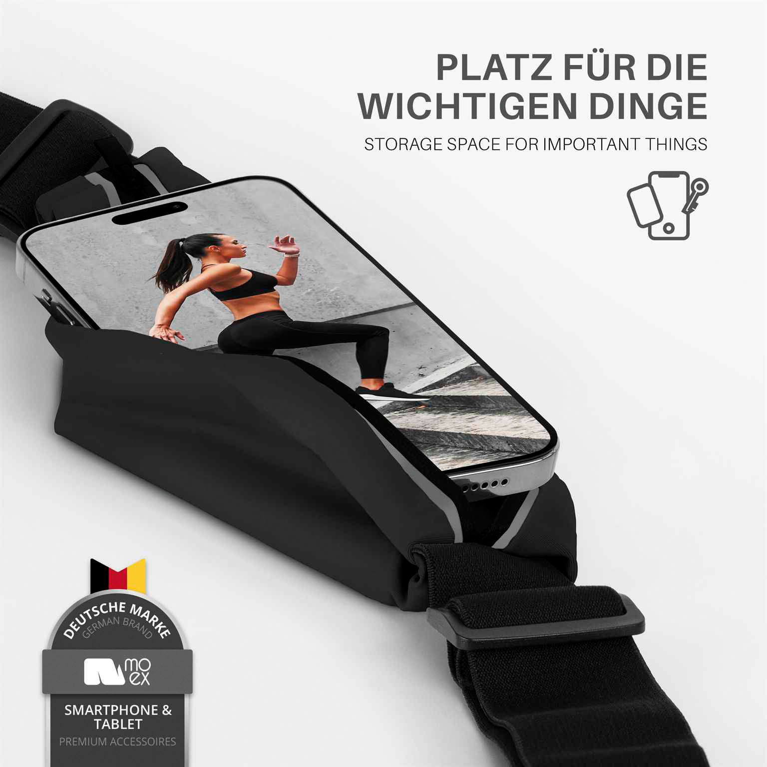 moex Easy Bag Asus ROG Phone 3 Laufgürtel zum Joggen – Weiteres Produktbild 1