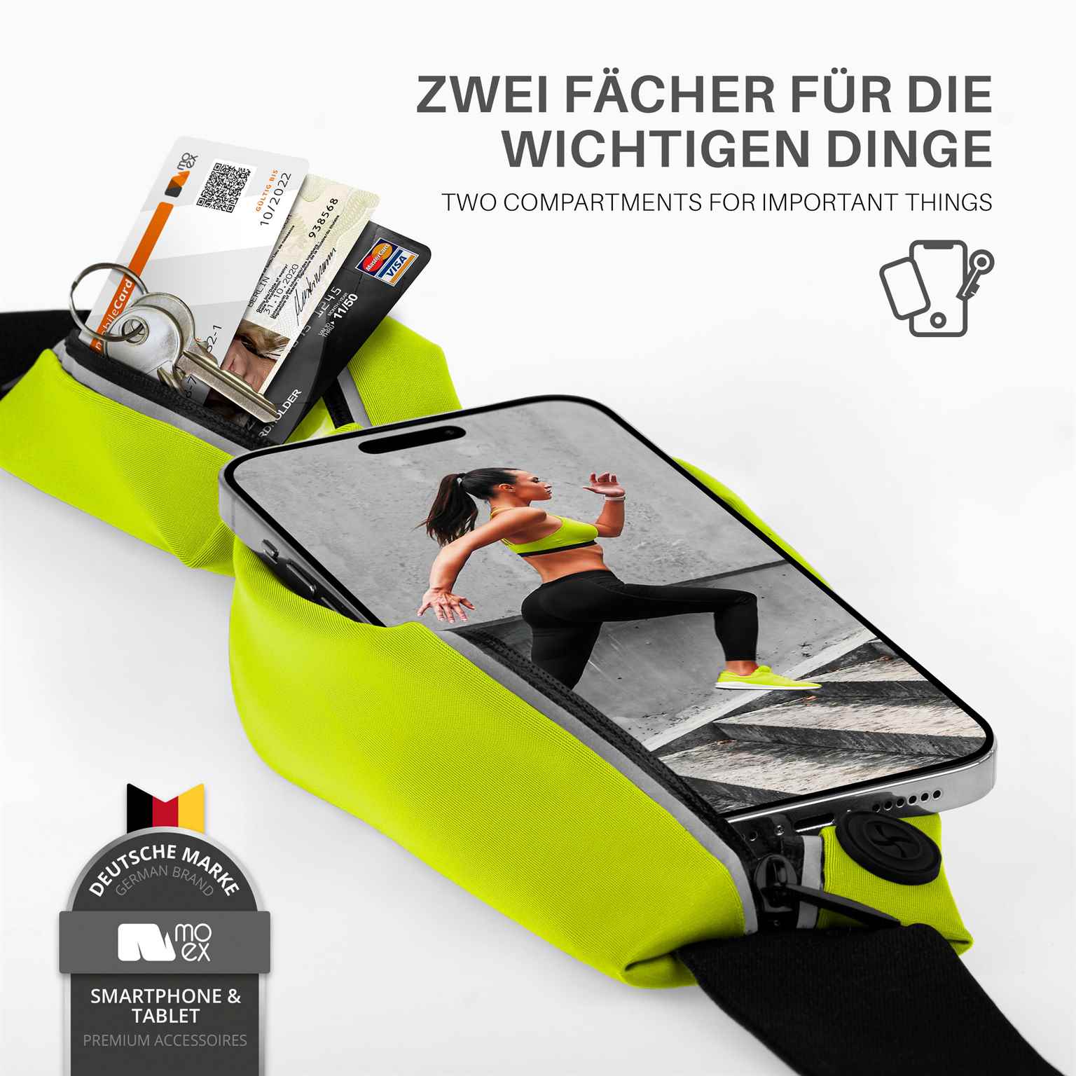moex Easy Bag Google Pixel 8 Pro Laufgürtel zum Joggen – Weiteres Produktbild 1