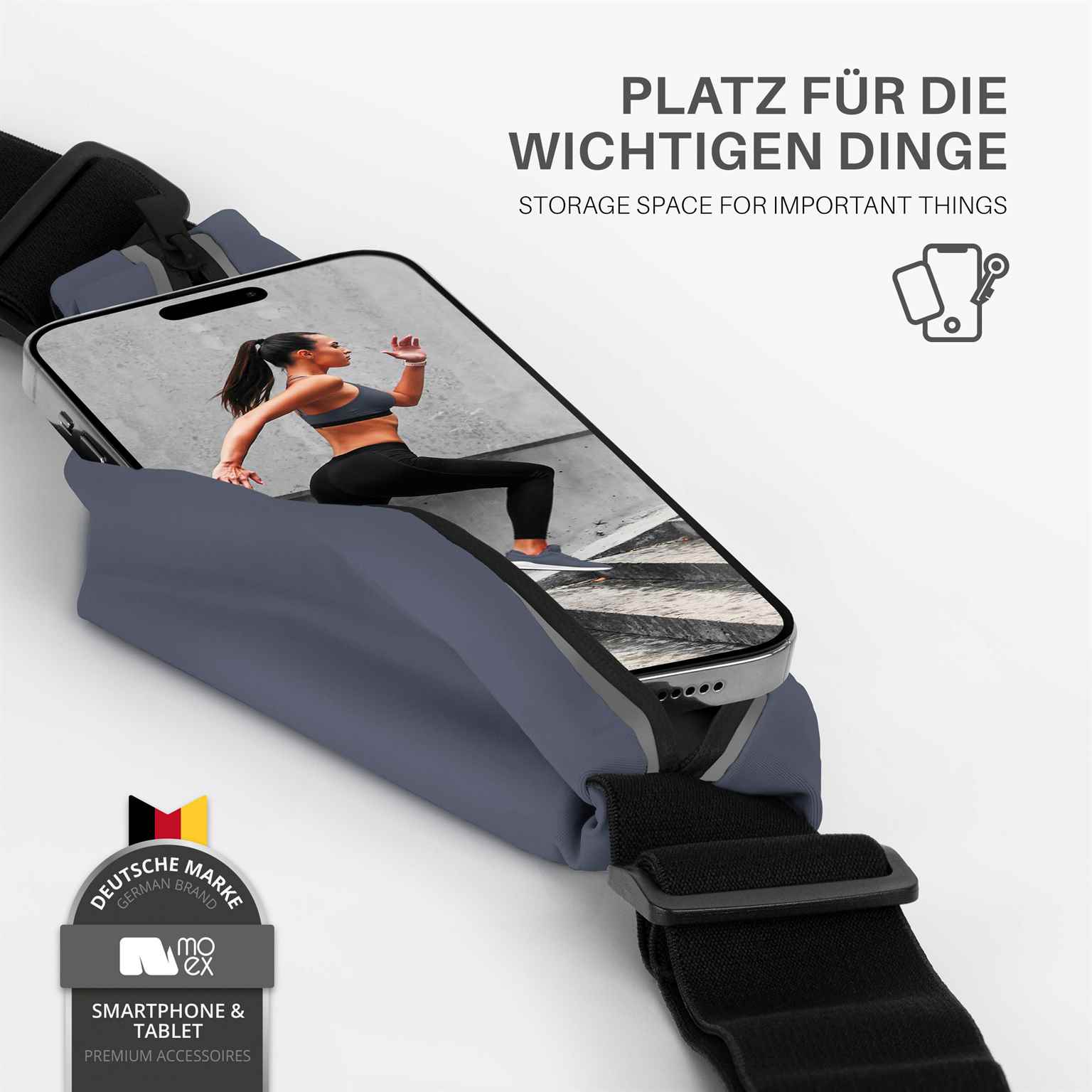 moex Easy Bag Google Pixel 8 Pro Laufgürtel zum Joggen – Weiteres Produktbild 1