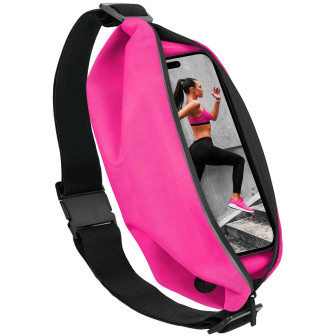 moex Easy Bag Gigaset GX30 Laufgürtel zum Joggen – Neon Pink | 1 Fach
