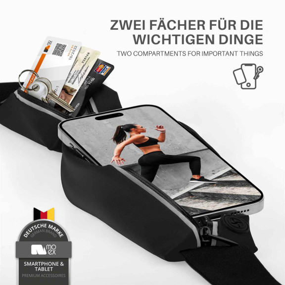 moex Easy Bag Ulefone Note 22 Laufgürtel zum Joggen – Weiteres Produktbild 2