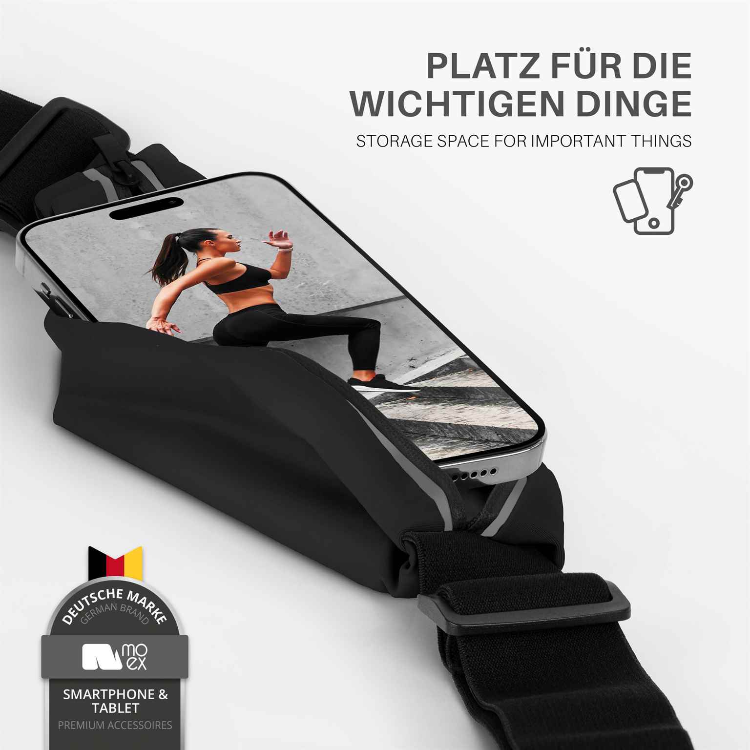 moex Easy Bag Oukitel C37 Laufgürtel zum Joggen – Weiteres Produktbild 2 moex Easy Bag Oukitel C37 Laufgürtel zum Joggen – Weiteres Produktbild 2