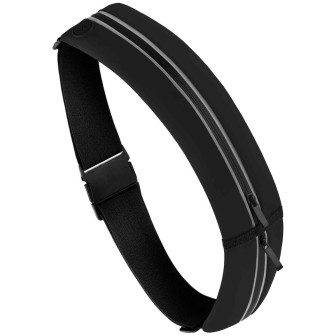moex Easy Bag ZTE Blade A31 Laufgürtel zum Joggen – Schwarz | 2 Fächer
