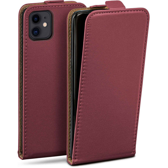 moex Flip Case iPhone 11 Klapphülle Leder Optik – Weiteres Produktbild 1