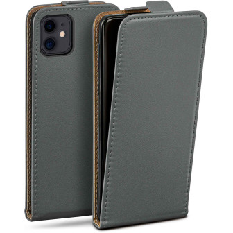 moex Flip Case iPhone 11 Klapphülle Leder Optik – Anthracite-Gray moex Flip Case iPhone 11 Klapphülle Leder Optik – Anthracite-Gray
