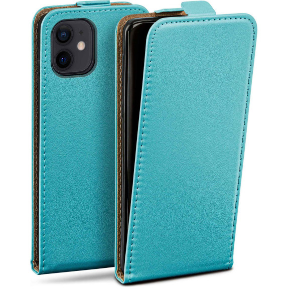moex Flip Case iPhone 12 mini Klapphülle Leder Optik – Weiteres Produktbild 1 moex Flip Case iPhone 12 mini Klapphülle Leder Optik – Weiteres Produktbild 1