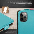moex Flip Case iPhone 12 Pro Max Klapphülle Leder Optik – Weiteres Produktbild 3