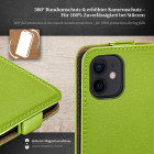 moex Flip Case iPhone 12 Klapphülle Leder Optik – Produktbild 3