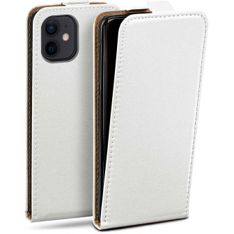 moex Flip Case iPhone 12 Klapphülle Leder Optik – Pearl-White moex Flip Case iPhone 12 Klapphülle Leder Optik – Pearl-White